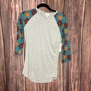 LuLaRoe Randy Raglan 3/4 Sleeve Shirt